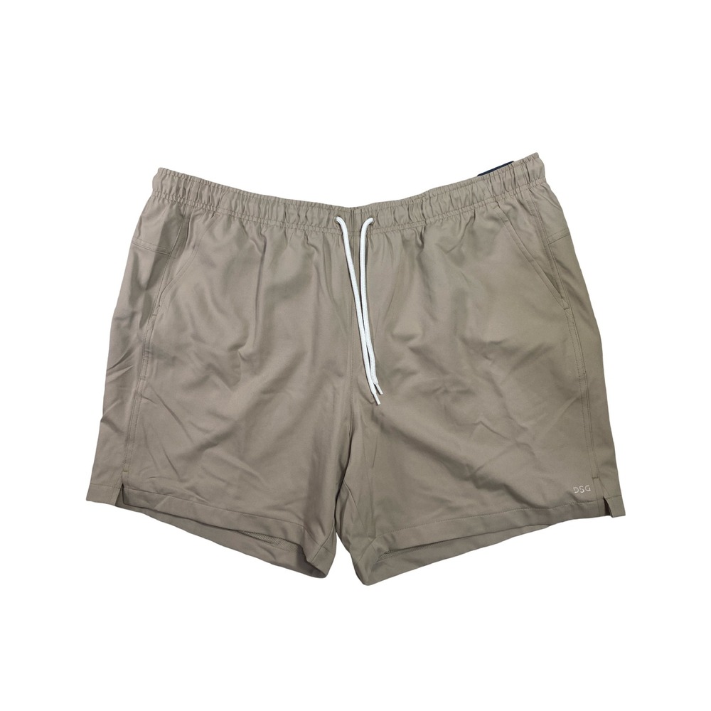 DSG Mens 2XL Lifestyle Shorts Cobblestone Tan 6" Inseam Water Repellent New